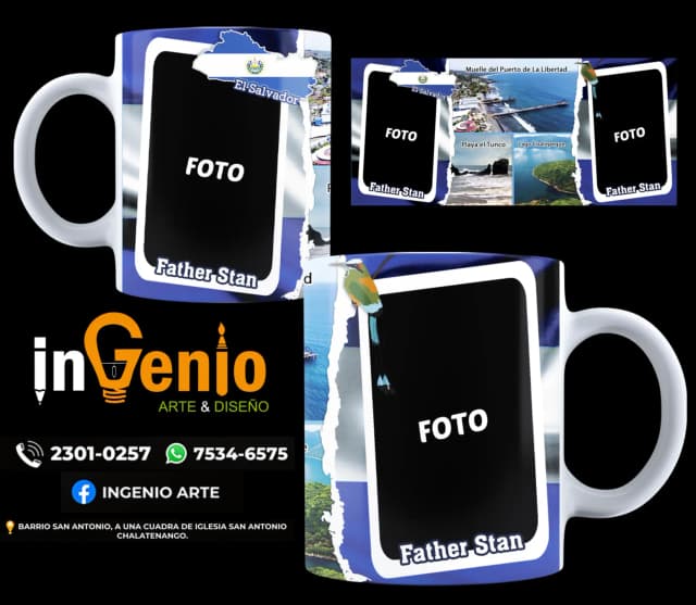 Diseño Taza Turismo El Salvador #6