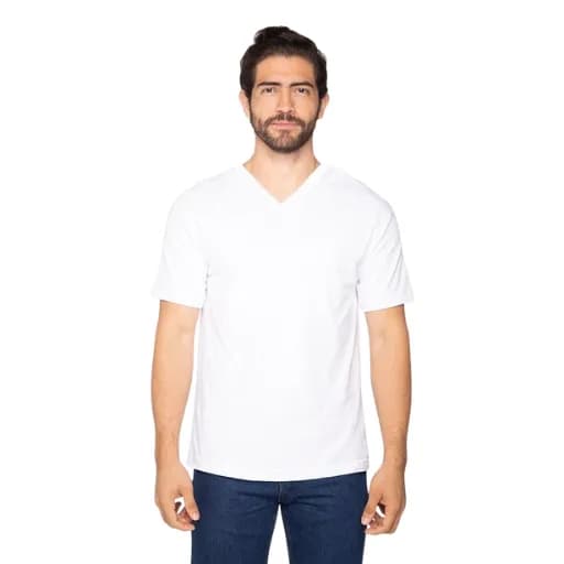 CAMISA BLANCA CUELLO V ALGODÓN