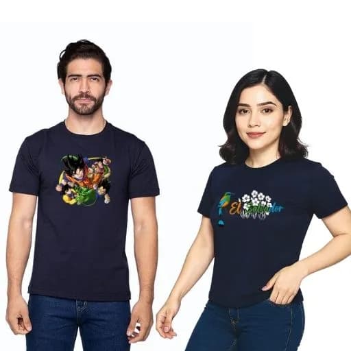 CAMISA AZUL NEGRO CUELLO O ALGODÓN