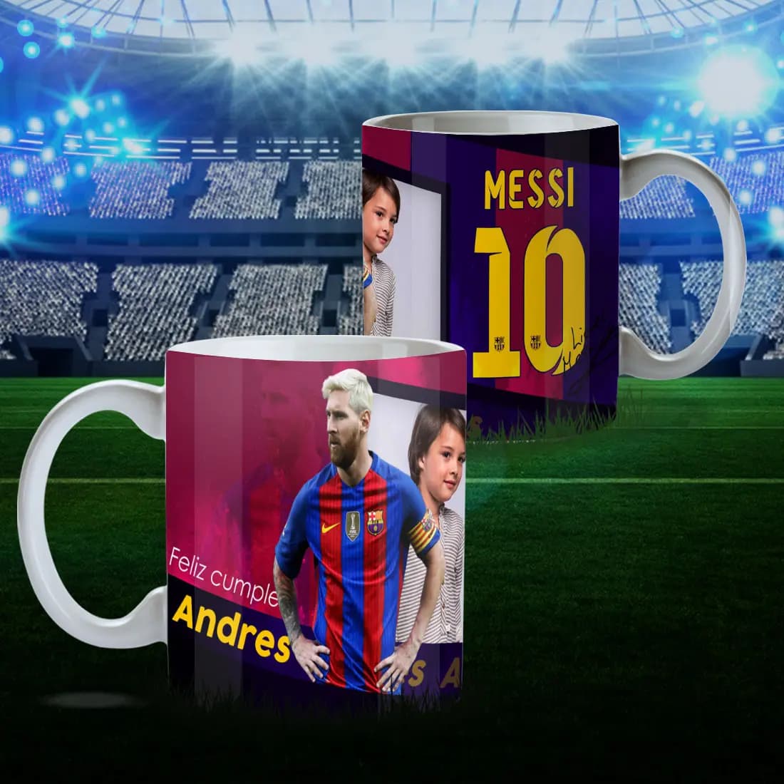 Diseño Taza Messi Barcelona #5