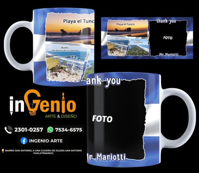 Diseño Taza Turismo El Salvador #7