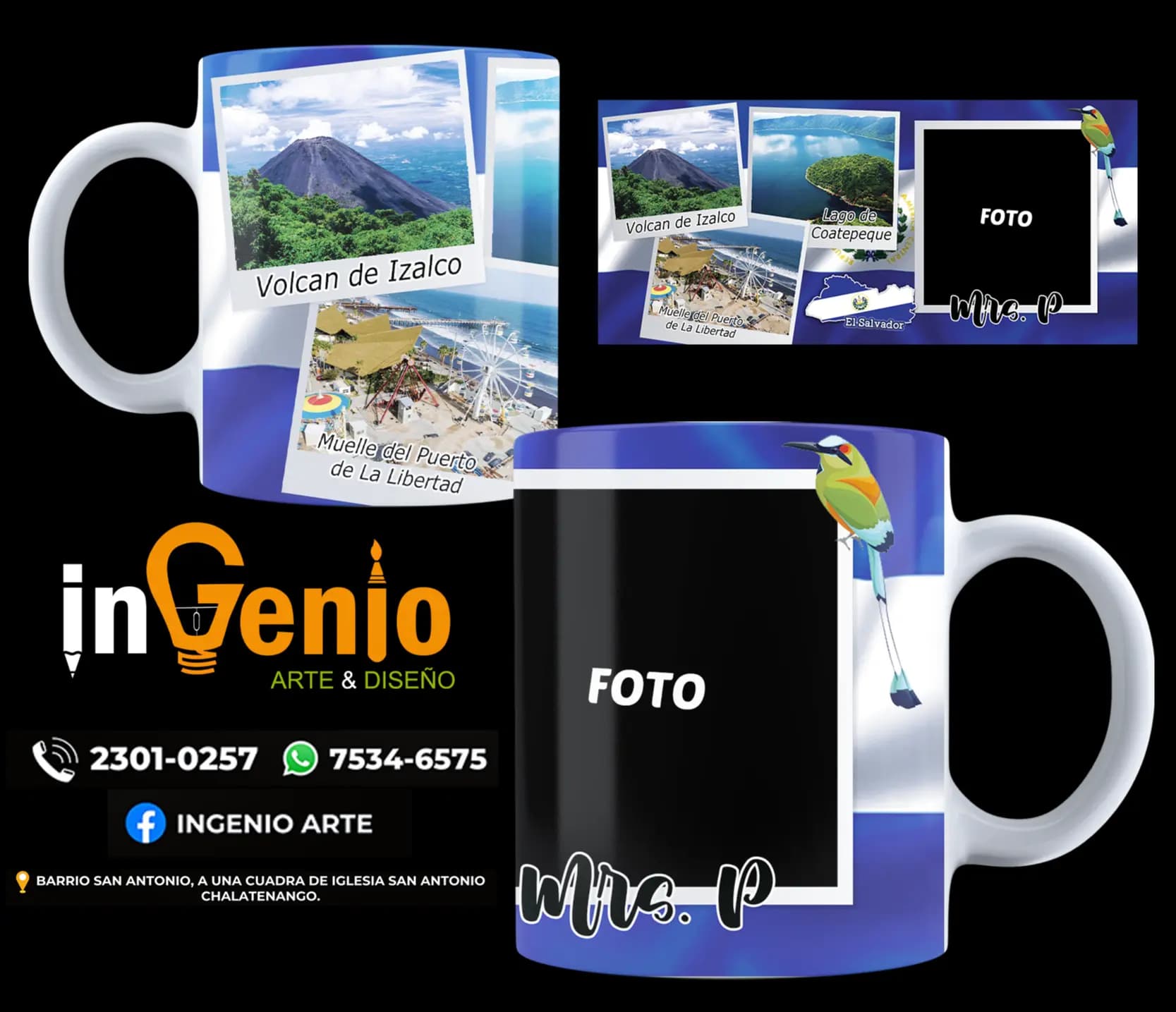 Diseño Taza Turismo El Salvador #8