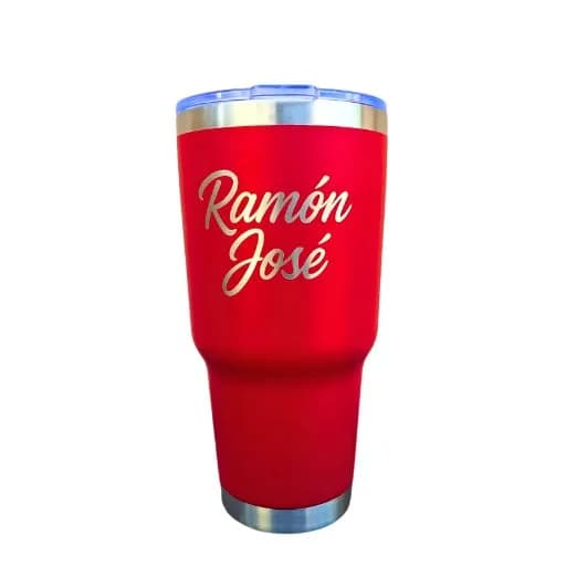 Laserr Vaso Térmico de Acero doble nivel 30 ONZ Rojo