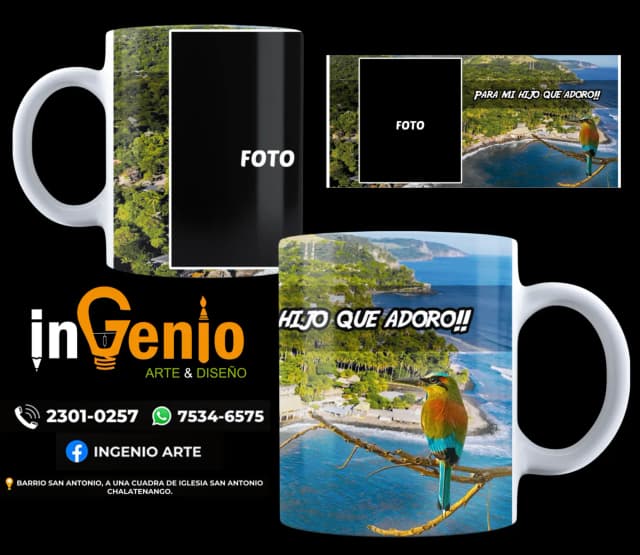 Diseño Taza Turismo El Salvador #2