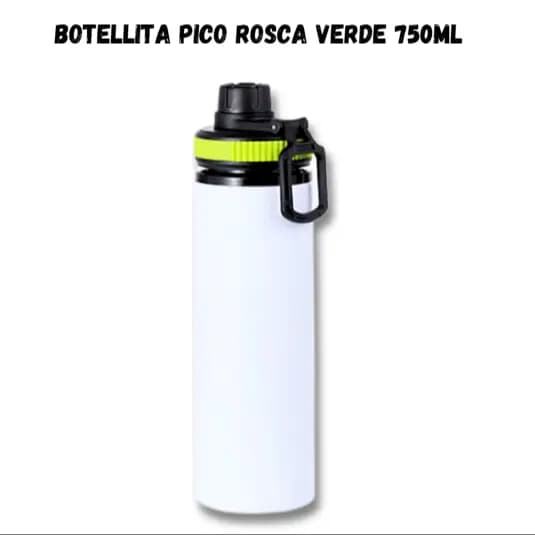 Botellita 750ml Pico Rosca Verde
