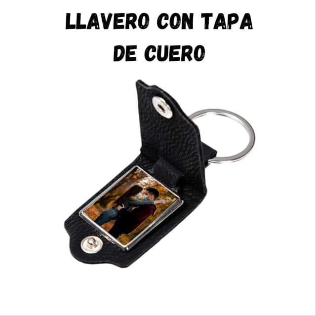 Llavero Con Tapa De Cuero
