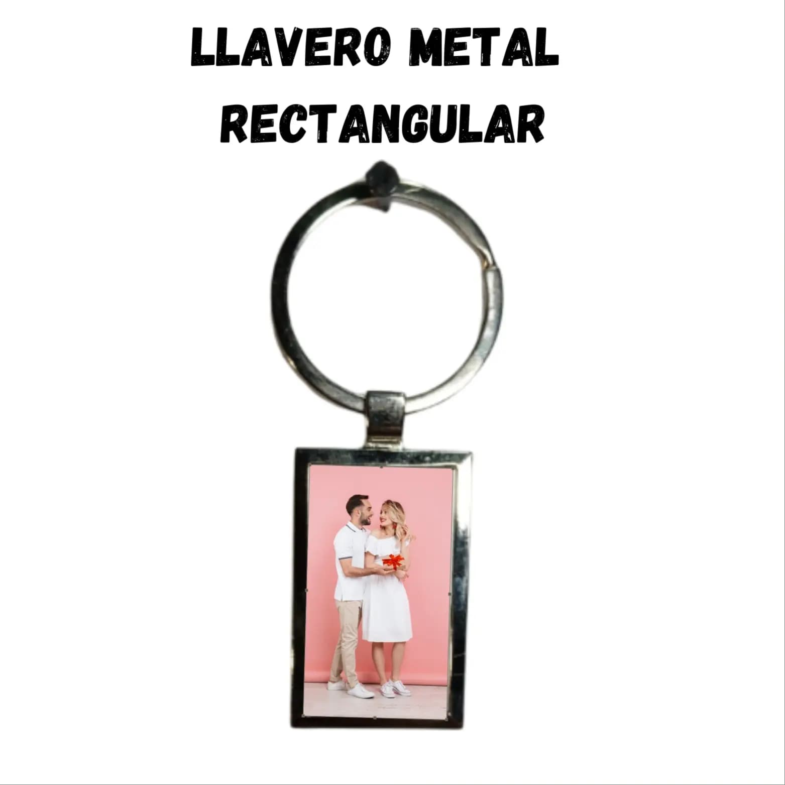Llavero De Metal Rectangular