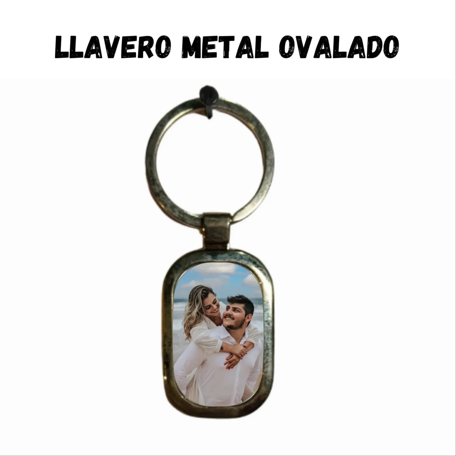 Llavero De Metal Ovalado