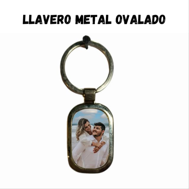 Llavero De Metal Ovalado