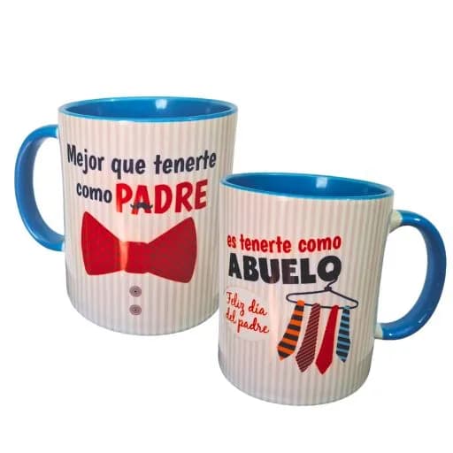 Taza Dos Tonos Celeste 11onz