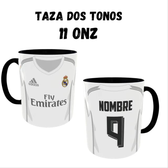 Taza Dos Tonos Negro 11onz