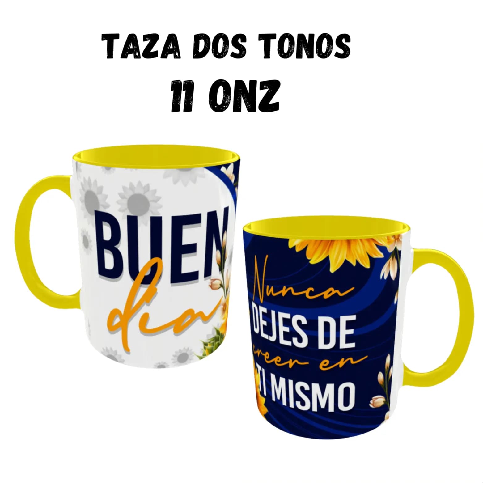 Taza Dos Tonos Amarillo 11onz