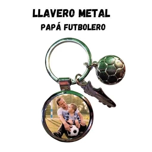 Llavero Metal Papá Futbolero