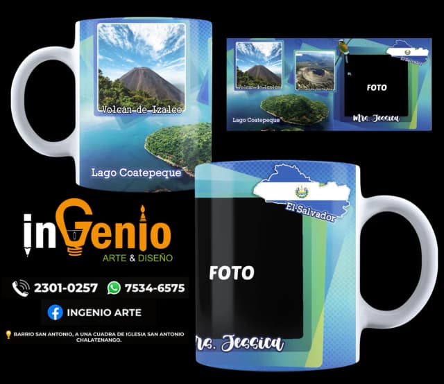 Diseño Taza Turismo El Salvador #5