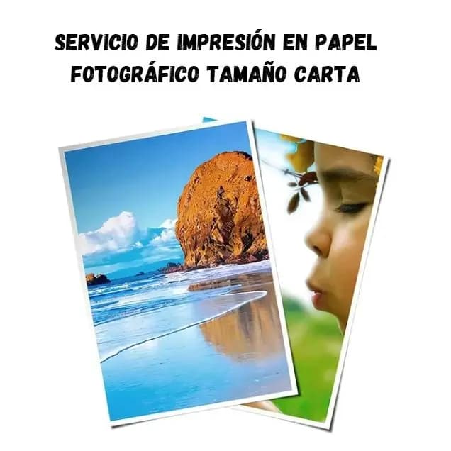 Impresión En Papel Fotográfico Tamaño Carta